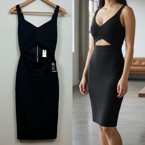 NWT Express Bandage Dress With Cutout Sz 2
